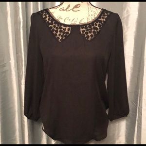 LC Lauren Conrad black blouse